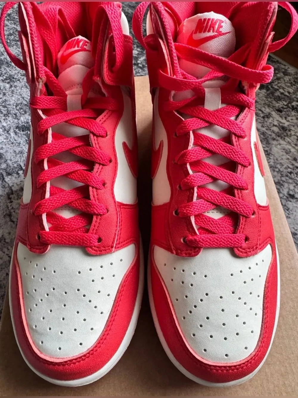 *SAMPLE* Nike Dunk High Coconut Milk Light Crimson, Size 7W
